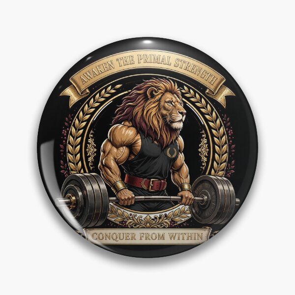 Item preview, Awaken The Primal Strength - Royal Lion Deadlift Conquer From Within Luxury Gym designed and sold by TeeMint5.