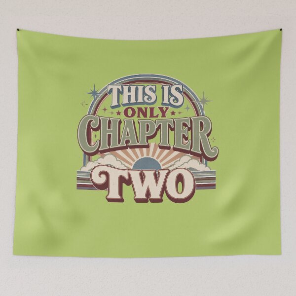 Item preview, This Is Only Chapter Two Retro Quote | New Beginning Women Growth Mindset Design designed and sold by Soft Strength Studio.