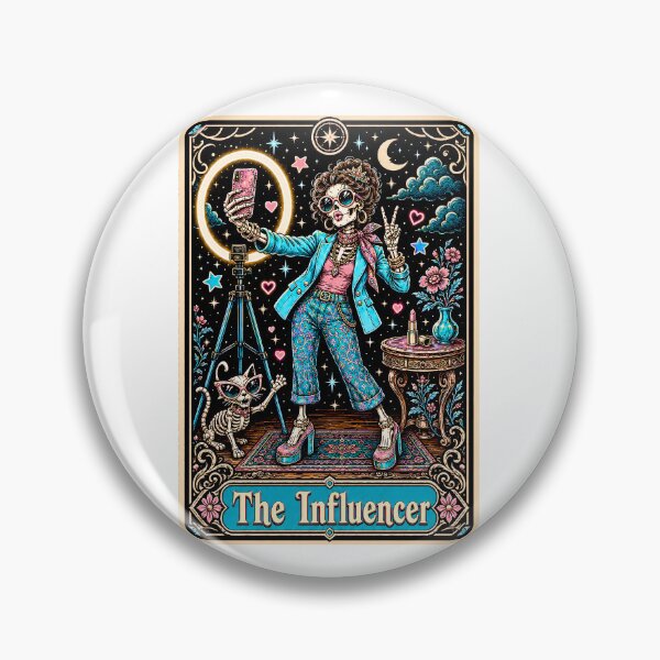 Item preview, Funny Tarot Skeleton - The Influencer designed and sold by Travelslightly.