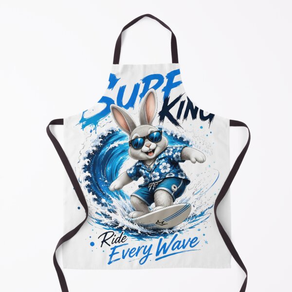 Item preview, Surf King Rabbit – Ride Every Wave Surfing Design designed and sold by anemiche.