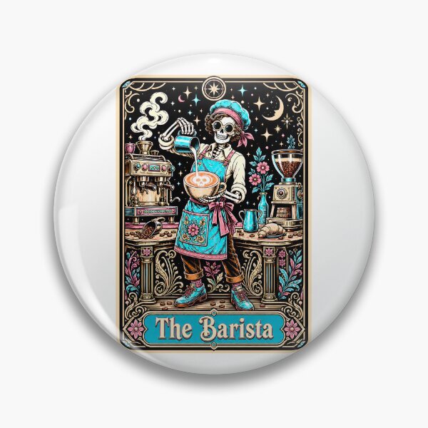 Artikelvorschau, Lustiges Tarot-Skelett – Der Barista entworfen und verkauft von Travelslightly.