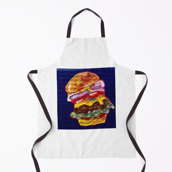 Item preview, Loaded Cheeseburger painting @riseupdesignsart designed and sold by RiseUpDesignsArt.