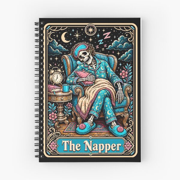 Item preview, Funny Tarot Skeleton - The Napper designed and sold by Travelslightly.