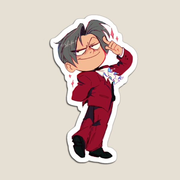 Item preview, Miles Edgeworth Smug Sticker designed and sold by laquilasse.