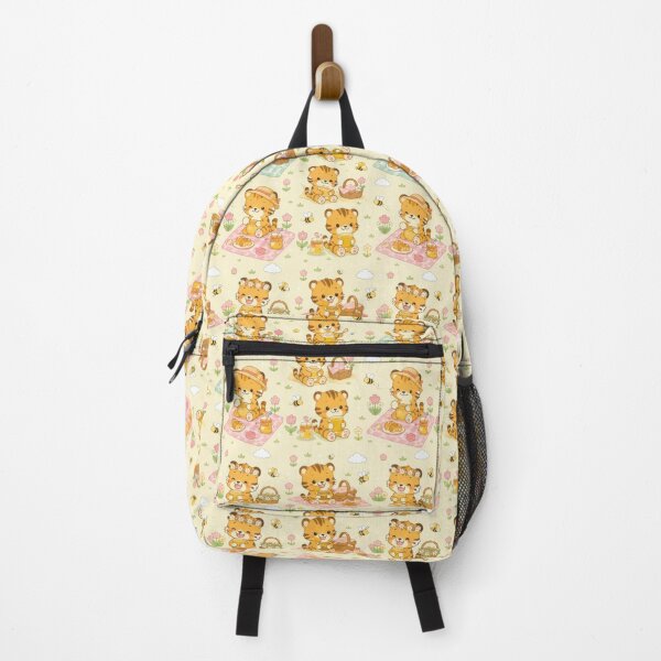 Item preview, Baby Tiger Spring Honey Picnic Kawaii Pattern designed and sold by Soft Berry Studio.