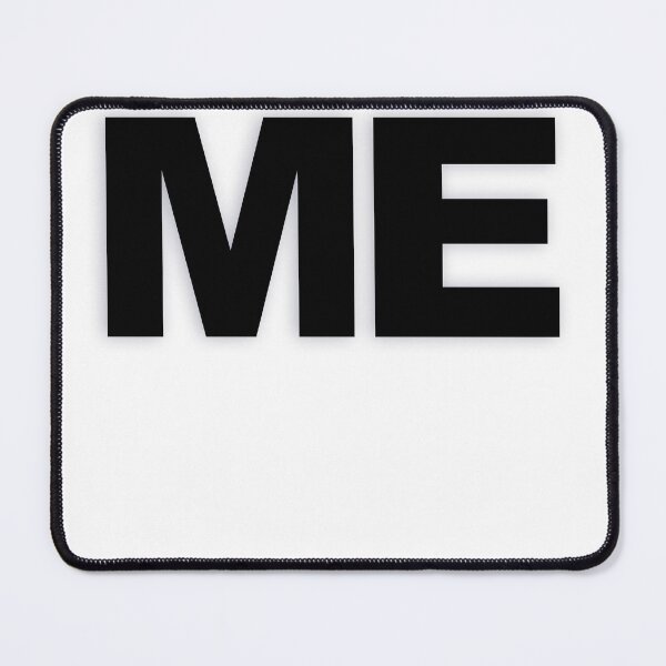 Item preview, ME — Black Minimal Bold Type Statement designed and sold by WORDPAUSE.