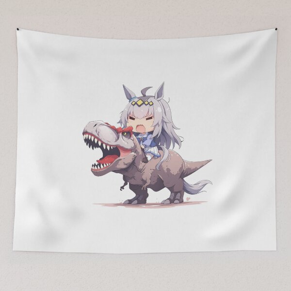 Item preview, Oguri Cap Uma Musume Chibi Dinosaur Charge designed and sold by Dashsopaner.