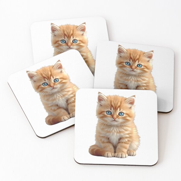 Item preview, Cute Fluffy Orange Kitten designed and sold by AmirArtisanVibe.