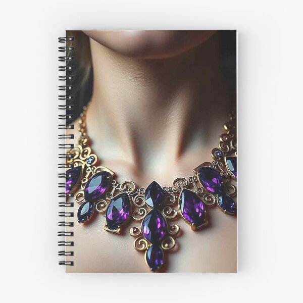 Item preview, Luxury Purple Marquise Statement Necklace Design designed and sold by MFMart.
