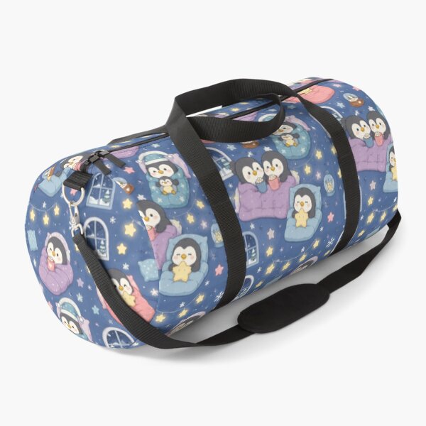 Item preview, Penguin Winter Starry Sleepover Kawaii Pattern designed and sold by Soft Berry Studio.