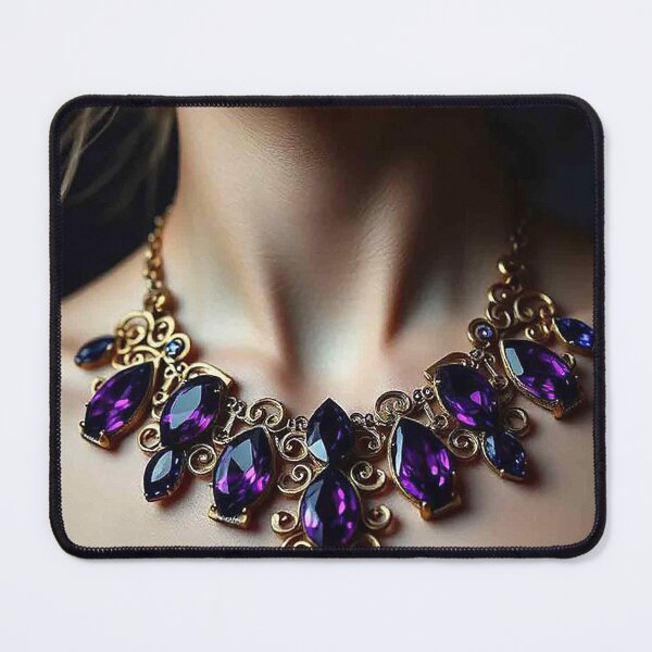 Item preview, Luxury Purple Marquise Statement Necklace Design designed and sold by MFMart.