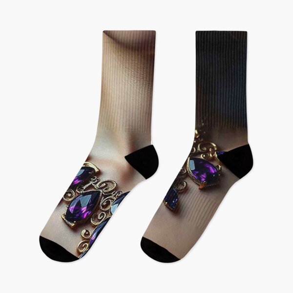 Item preview, Luxury Purple Marquise Statement Necklace Design designed and sold by MFMart.