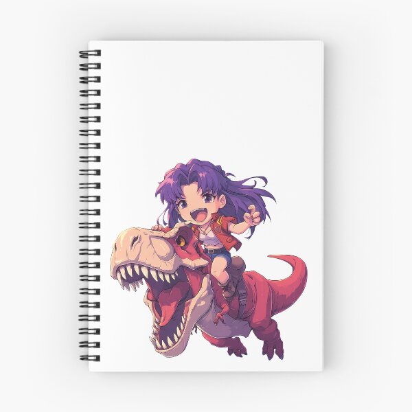 Item preview, Misato Katsuragi Evangelion Chibi Red Dinosaur Adventure designed and sold by Dashsopaner.