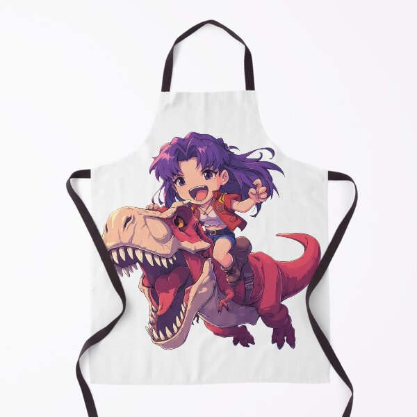 Item preview, Misato Katsuragi Evangelion Chibi Red Dinosaur Adventure designed and sold by Dashsopaner.