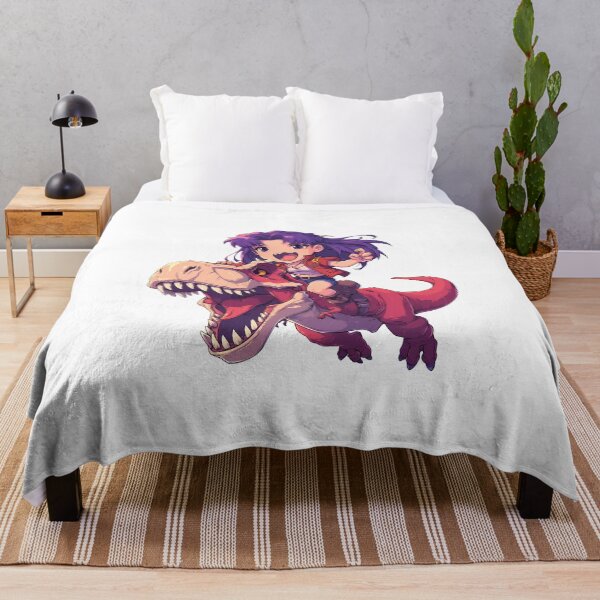 Item preview, Misato Katsuragi Evangelion Chibi Red Dinosaur Adventure designed and sold by Dashsopaner.