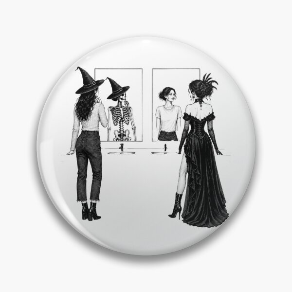 Item preview, Witch Mirror Reflection Gothic Alter Ego Art designed and sold by NESTORY-Studio.
