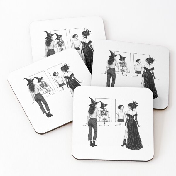 Item preview, Witch Mirror Reflection Gothic Alter Ego Art designed and sold by NESTORY-Studio.