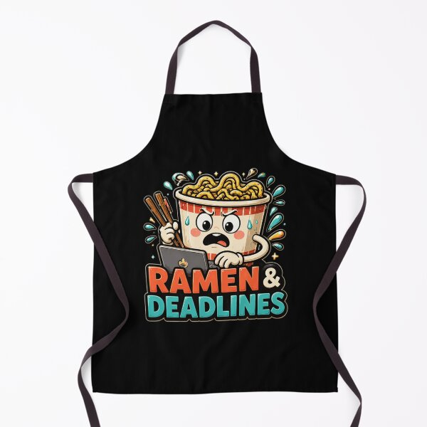 Item preview, Stressed Ramen Noodles & Deadlines Cartoon designed and sold by markymaarty.