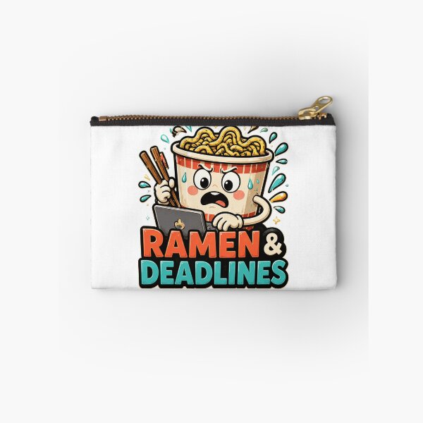 Item preview, Stressed Ramen Noodles & Deadlines Cartoon designed and sold by markymaarty.