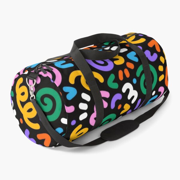 Item preview, Vibrant Neon Squiggles on Black - Funky Party Doodle Art designed and sold by Billy Morfo™.