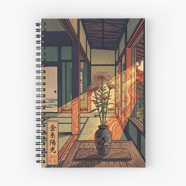Item preview, Ukiyo-e Saga Kiku Chrysanthemum Golden Sunlight designed and sold by conohitoAI-ArtGallery.