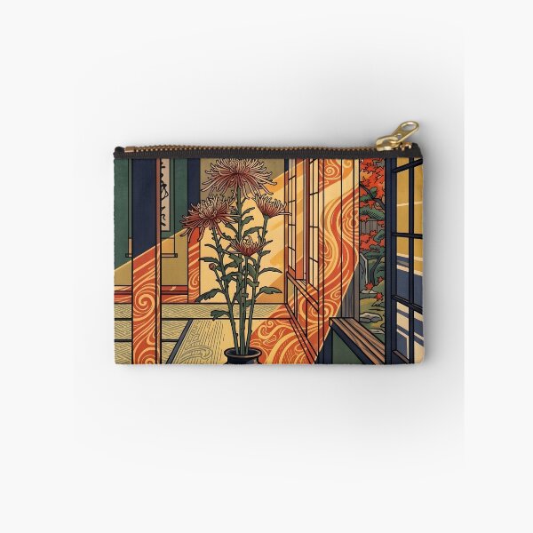 Item preview, Ukiyo-e Saga Kiku Chrysanthemum Golden Sunlight designed and sold by conohitoAI-ArtGallery.