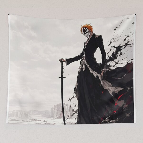 Item preview, Kurosaki Ichigo | Masked Soul Reaper Warrior – Dark Samurai Anime Sword Art designed and sold by Dyan4.