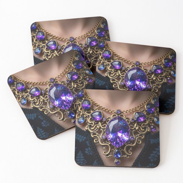 Item preview, Luxury Amethyst Marquise Necklace Design designed and sold by MFMart.