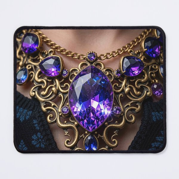 Item preview, Luxury Amethyst Marquise Necklace Design designed and sold by MFMart.