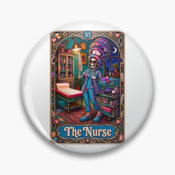 Item preview, Funny Tarot Skeleton - The Nurse designed and sold by Travelslightly.