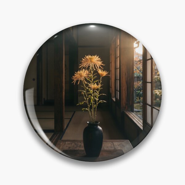 Item preview, Saga Kiku Chrysanthemum Traditional Japanese Autumn designed and sold by conohitoAI-ArtGallery.