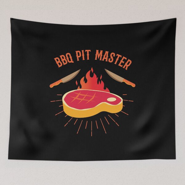 Item preview, BBQ Pit Master Hot Flames Steak Knives Barbecue Grill Gift designed and sold by Bronby.