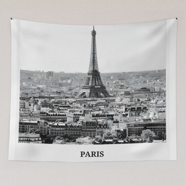 Item preview, Black and White Eiffel Tower Paris designed and sold by RyanEmanuele.