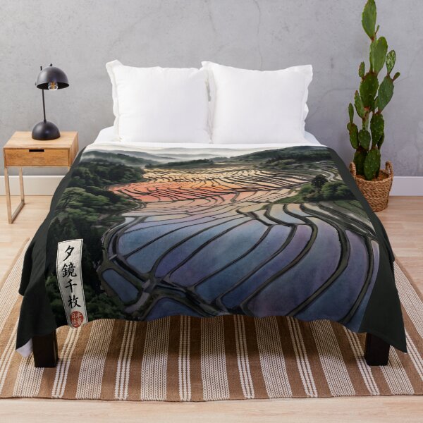Item preview, Sumi-e Tanada Sunset Water Mirrors designed and sold by conohitoAI-ArtGallery.