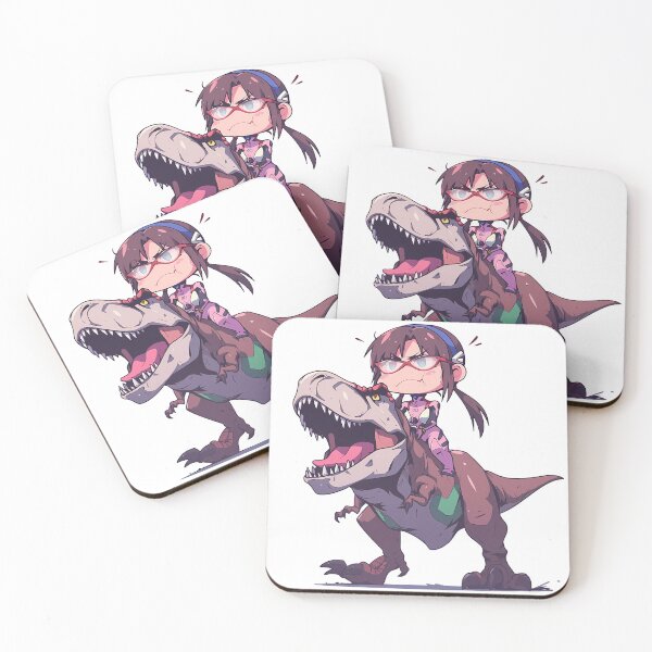 Item preview, Makinami Mari Illustrious Evangelion Chibi Dinosaur Ride designed and sold by Dashsopaner.