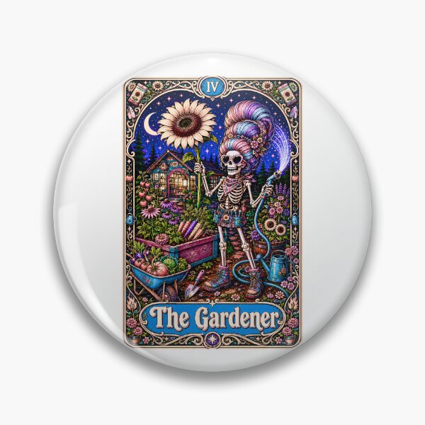 Item preview, Funny Tarot Skeleton - The Garener designed and sold by Travelslightly.