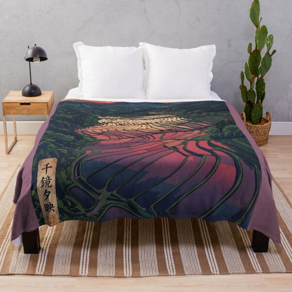 Item preview, Ukiyo-e Tanada Sunset Water Mirrors designed and sold by conohitoAI-ArtGallery.