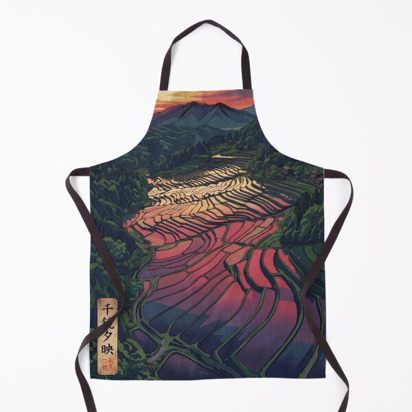 Item preview, Ukiyo-e Tanada Sunset Water Mirrors designed and sold by conohitoAI-ArtGallery.