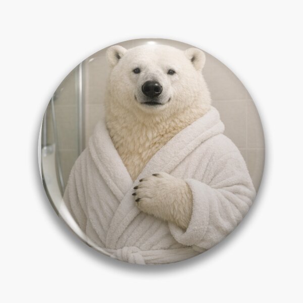 Item preview, Cozy Bathrobe Polar Bear designed and sold by Sillytoe.