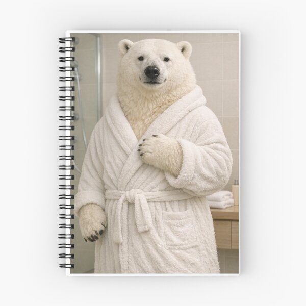 Item preview, Cozy Bathrobe Polar Bear designed and sold by Sillytoe.