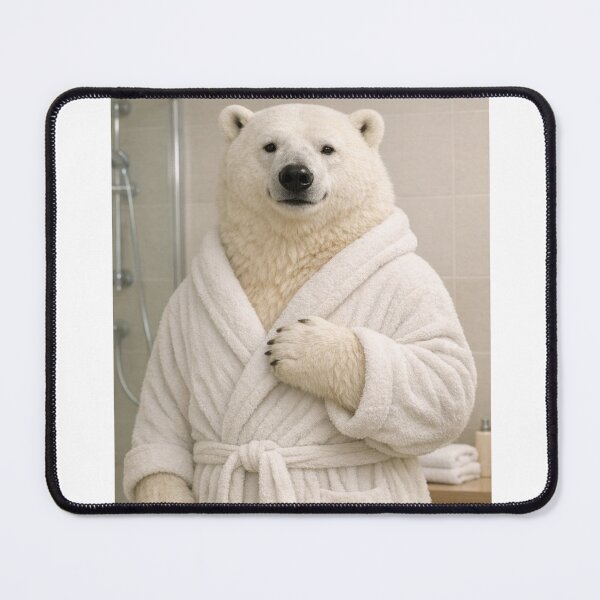 Item preview, Cozy Bathrobe Polar Bear designed and sold by Sillytoe.