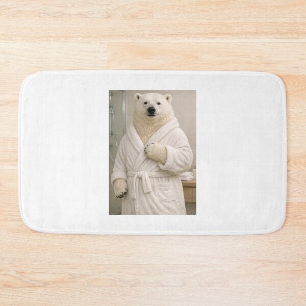 Item preview, Cozy Bathrobe Polar Bear designed and sold by Sillytoe.