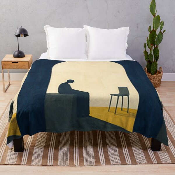 Item preview, "Stillness" - Minimalist Dark Silhouette Abstract Interior Art designed and sold by Moodzu.