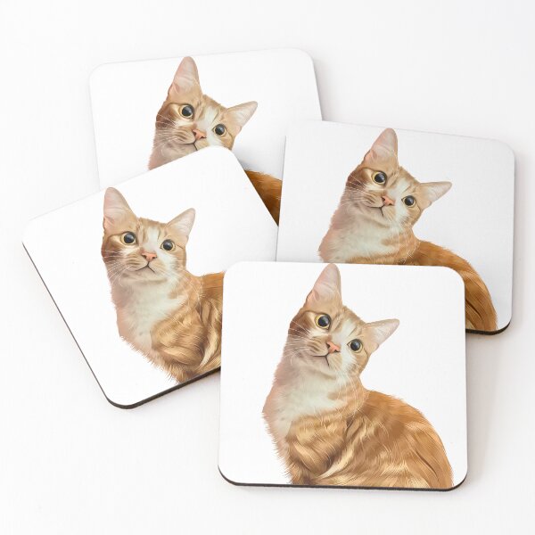 Item preview, Cute Curious Ginger Cat Illustration designed and sold by onebystudio.