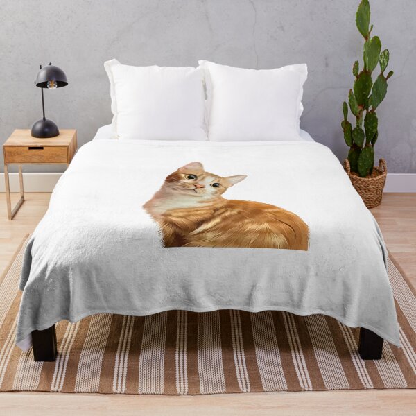 Item preview, Cute Curious Ginger Cat Illustration designed and sold by onebystudio.