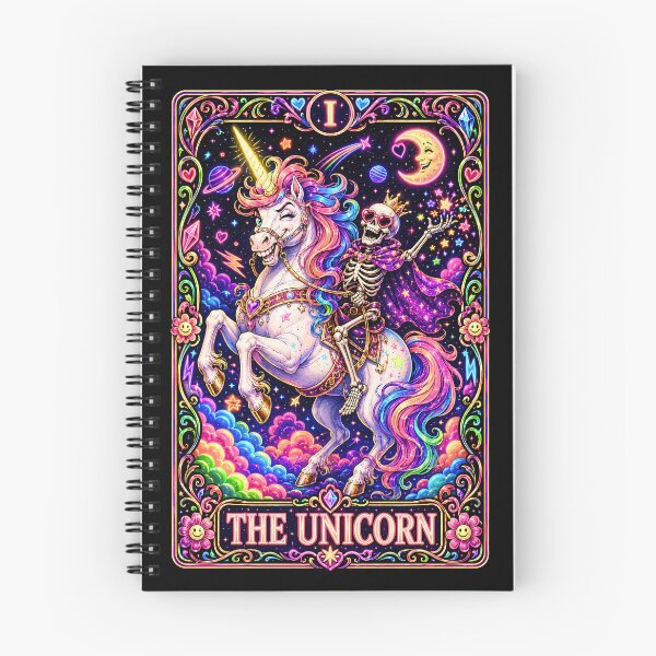 Item preview, Funny Tarot Skeleton - The Unicorn designed and sold by Travelslightly.