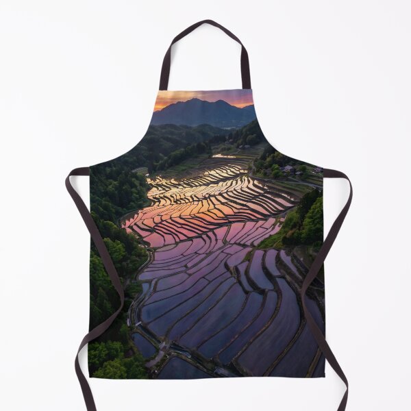 Item preview, Tanada Sunset: Japanese Terraced Rice Fields designed and sold by conohitoAI-ArtGallery.