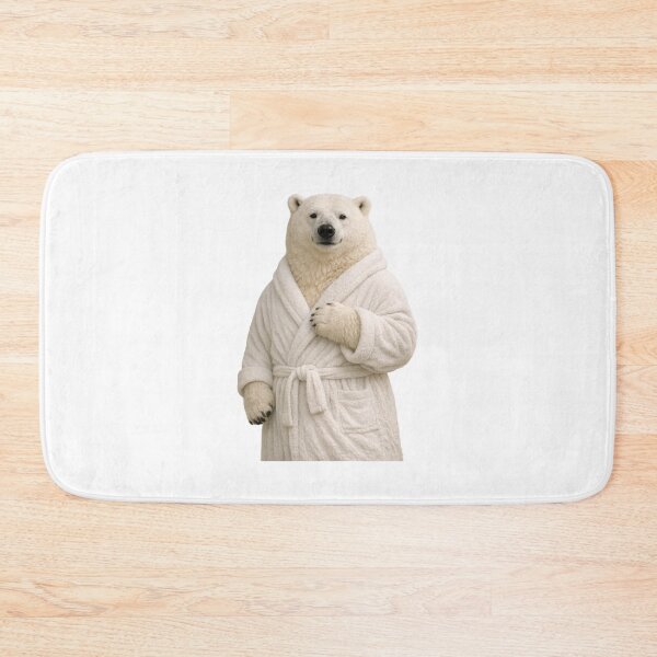 Item preview, Bathrobe Polar Bear designed and sold by Sillytoe.
