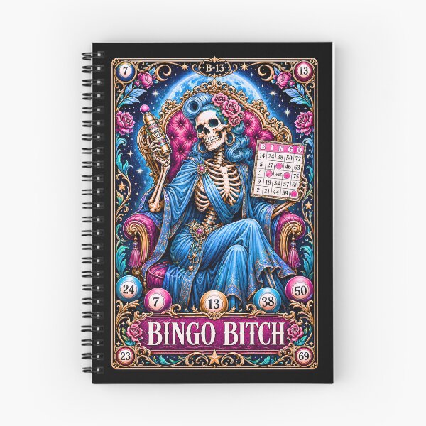 Item preview, Funny Tarot Skeleton - The Bingo Bitch designed and sold by Travelslightly.