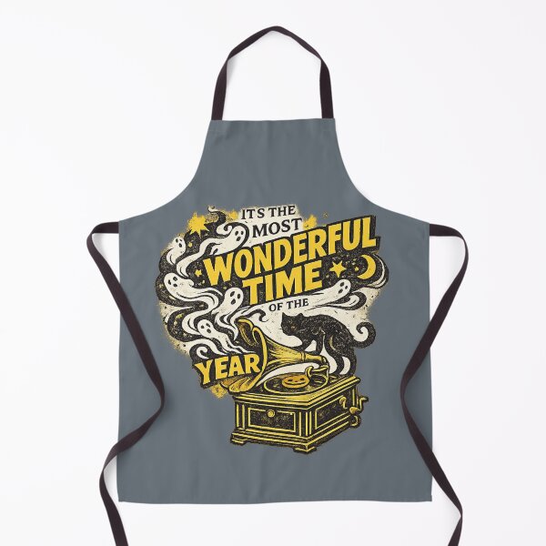 Item preview, Vintage Halloween Music Lover Gramophone Cat designed and sold by POD DYNASTY | Original Print On Demand T-Shirt Graphics.